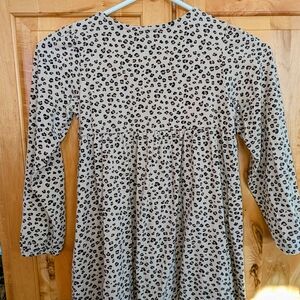 H&M Kids Dress - Black and Cream Leopard Print